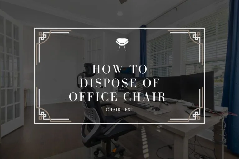 how to dispose of office chair