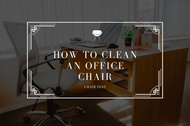 how to clean an office chair