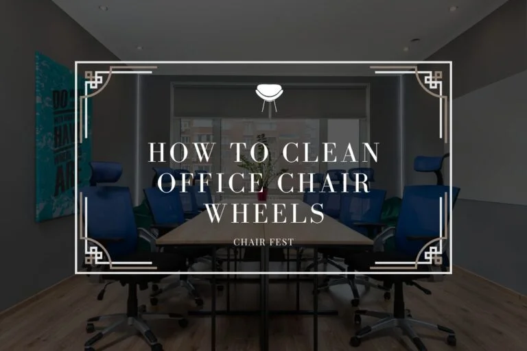 how to clean office chair wheels