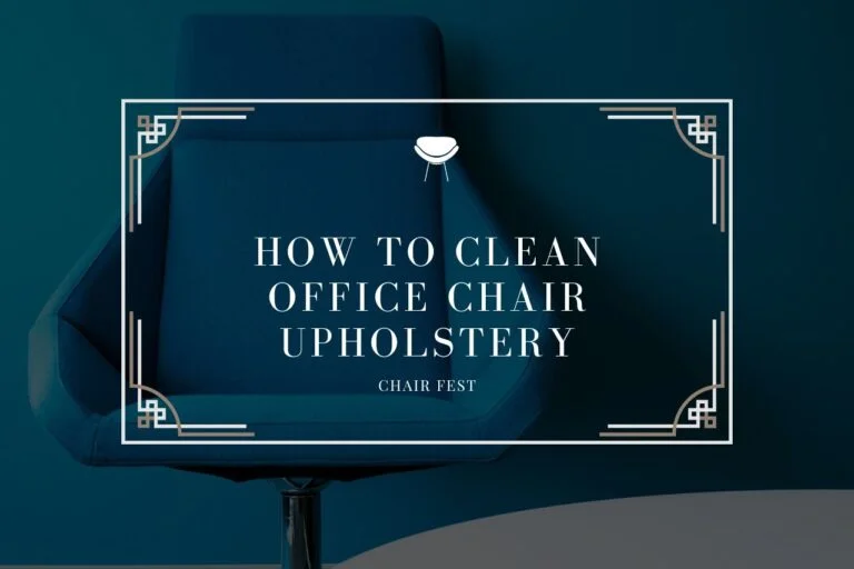 How To Clean Office Chair Upholstery
