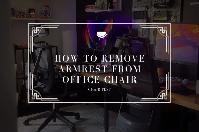 how to remove armrest from office chair