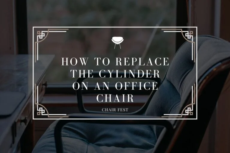 how to replace the cylinder on an office chair