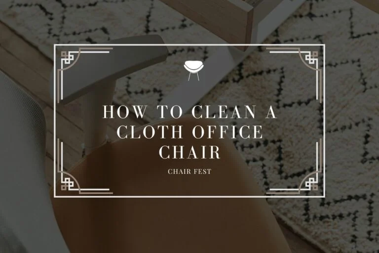 How To Clean A Cloth Office Chair