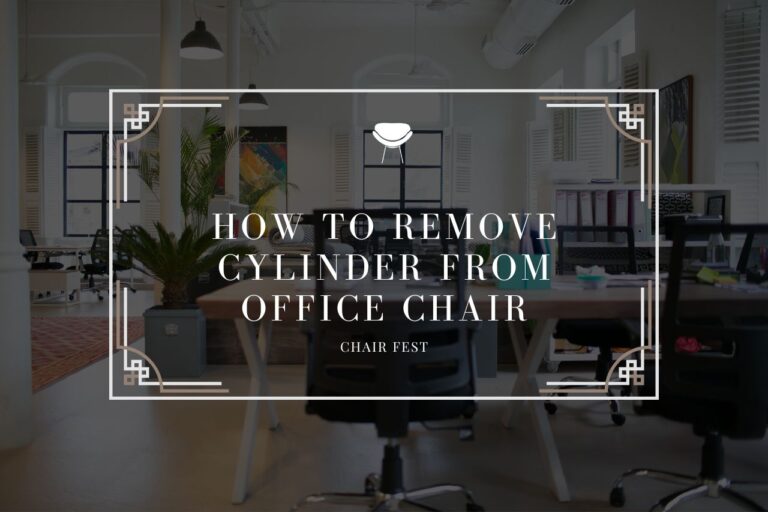 how to remove cylinder from office chair