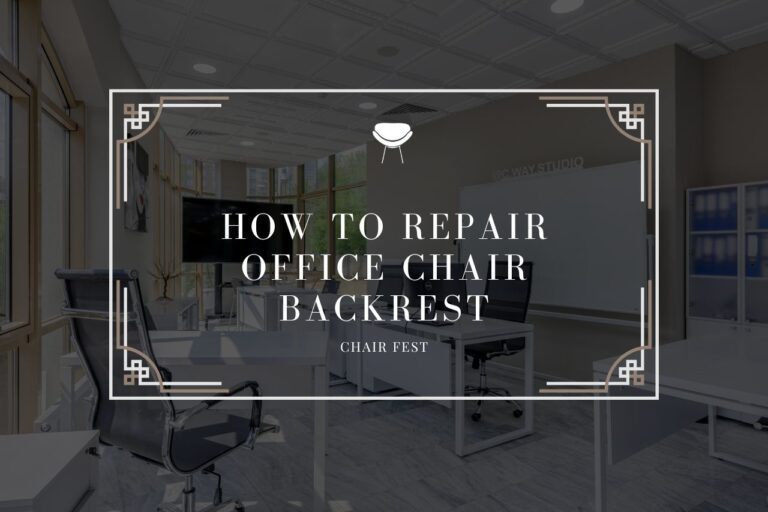 how to repair office chair backrest