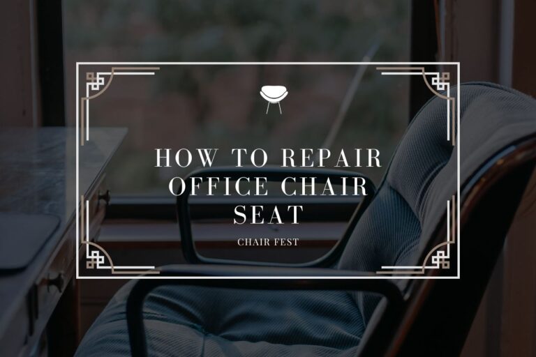 how to repair office chair seat