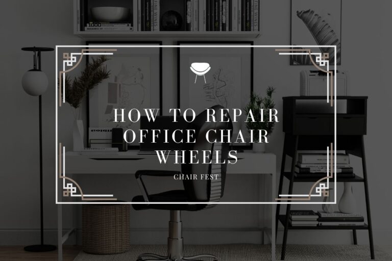 how to repair office chair wheels