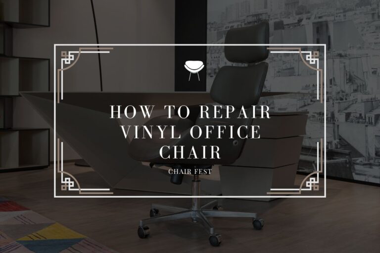 how to repair vinyl office chair